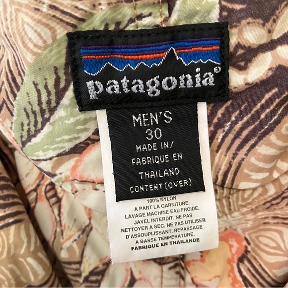 VTG Patagonia Wavefarer Boardshorts Men 30 Brown Hawaiian Swim Shorts Nylon Surf - Picture 2 of 6